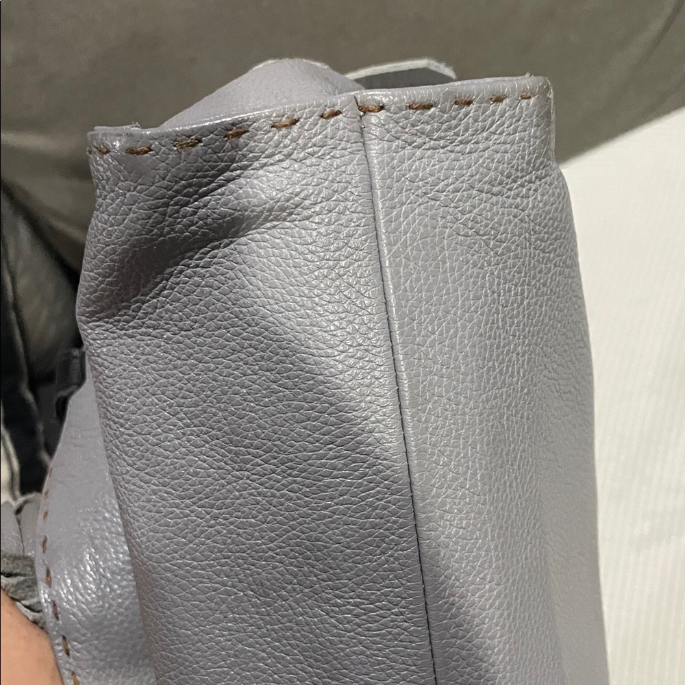 Carla Mancini Carmel Signature Bag Gray Pebbled Color - Picture 10 of 16